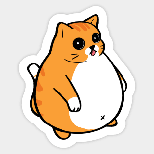 chonky and fat Sticker